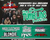 This is a poster of the Edenderry Music Festival that is happening in Edenderry